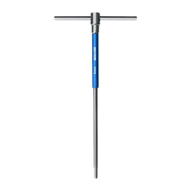 T Manejo de llave hexadecimal Conjunción de llave de llave Allen con manga giratoria, herramienta de reparación de bicicletas de bicicleta deslizante 6 mm