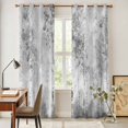 thumbnail image 4 of Contemporary Grey Tree Kitchen Curtains 96 Inch Length, Abstract Art Oil Paiting Grommet Top Bedroom Living Room Curtains, Light Filtering Cafe Curtain Drapes 2 Panels Set 104''x96'', 4 of 9
