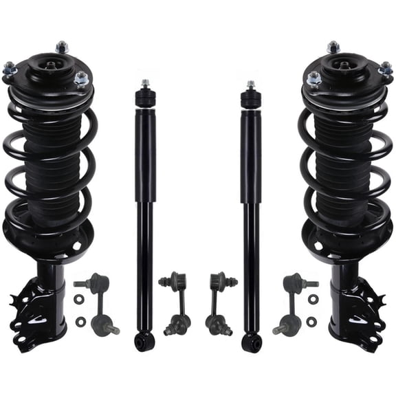 Front Struts & Rear Shocks & Sway Bar Links For Civic SI 2.0L Coupe 2006-2011