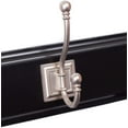thumbnail image 3 of BirdRock Home Classic Hook Rack and Hat Rack - 5 Hooks - Wall Mount - Black Finish - Satin Nickel Hooks, 3 of 3