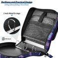 thumbnail image 4 of FORMRS Zipper Binder with Shoulder Strap 2-inch Ring 500 Sheet Capacity File Bag, Dark Blue Jellyfish Pattern, 4 of 5