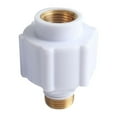 thumbnail image 3 of 2Pcs Calentador de agua eléctrico universal Pared Intergeatd Cabeza de cobre Aislamiento Pared Energía solar Protección contra fugas Accesorios Blanco, 3 of 4