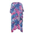 thumbnail image 5 of DISNIMO Monstera Palm Tree Print Women's Kimono Coverup Summer Swimsuit Beach Cover Ups Loose Casual Resort Wear Half Sleeve Wearable Bikini Coverups, 5 of 6