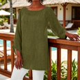 thumbnail image 4 of Short Sleeve Tops for Women Plus Size Long Sleeve Irregular Baggy Casual Blouse Cute Summer Tops, 4 of 4