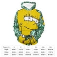 thumbnail image 2 of Simpsons Casual Pullover Hoodie Unisex Hooded Sweatshirt Novelty 3D Graphic Long Sleeve Sweater with Pocket 3XL, 2 of 8