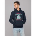 thumbnail image 2 of Emoji University Drama Club - Retro Smile Emoji Men's Hoodie, 2 of 4