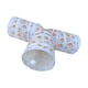 thumbnail image 1 of Túnel para gatos con pelota, divertido juguete interactivo en forma de T para interiores., 1 of 9