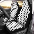 thumbnail image 2 of RYLABLUE Set of 2 Car Seat Covers Polkadot Black White Dot Pattern Circle Abstract Artistic Dotted Universal Auto Front Seats Protector Fits for Car,SUV Sedan,Truck, 2 of 5