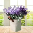 thumbnail image 3 of Shenmeida Bucket Flower Pot, Rustic Small Bucket Flower Pot with Handle, Round Metal Tin Bucket Vintage Planter Pot for Balconies Gardens, 3 of 7