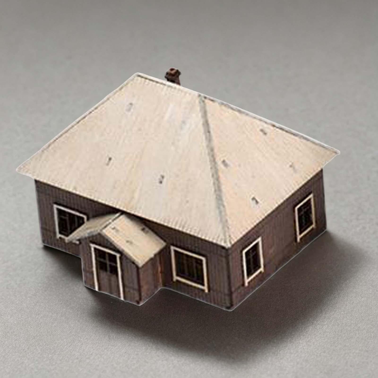 1/72 House Model Building Kits Landscape Building Materials Hobby Toys Educational Learning Toy Layout Scenery for Diorama Layout Accessory Style D