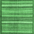 thumbnail image 1 of Ahgly Company Indoor Square Abstract Emerald Green Modern Area Rugs, 3' Square, 1 of 4