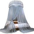thumbnail image 1 of Bed Canopy,Round Dome Installation-free Mosquito Net,Double Bed Play Tent for Kids Teen Adult Ceiling Floor Bed Curtain,Princess Bed Canopy for Girls & Adults, 1 of 5