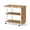 Natural, variant on Giantex Sofa Side Table, Mobile End Table, Rolling Bedside Table w/Metal Frame, Brown