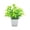 A008- Style H, variant on Artificial Potted Plants with White Square Pot - Faux Boston Fern in Realistic Looking Design for Home Decor, Office Desk, Living Room Shelf, Bathroom Countertop, Bedroom Nightstand