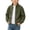 Army Green, variant on Boys Corduroy Jackets Size 10-12, Stand Collar Lightweight Full Zip Soft Kids Outerwear Blue