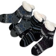thumbnail image 4 of Teehee Womens Soft Premium Thermal Double Layer Crew Socks 3-Pack (9-11, Deer), 4 of 4