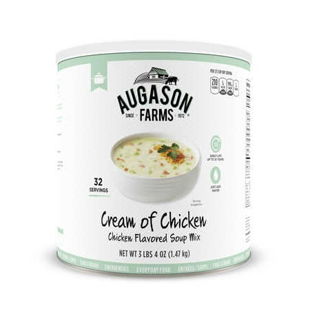 - Augason Farms Cream Of Chicken Chicken Flavored Soup Mix 3 lbs 4 oz No. 10 Can
