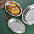 thumbnail image 6 of Elegant Oval Fish Plate Stainless Steel Platter for Home and Restaurant Use, 6 of 14