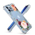 thumbnail image 1 of Compatible with iPhone 13 Pro Case 6.1 Inch , Flower Clear TPU Slim Bumper Shockproof Protective Soft Floden Lite Series Phone Case Cover（007）, 1 of 4