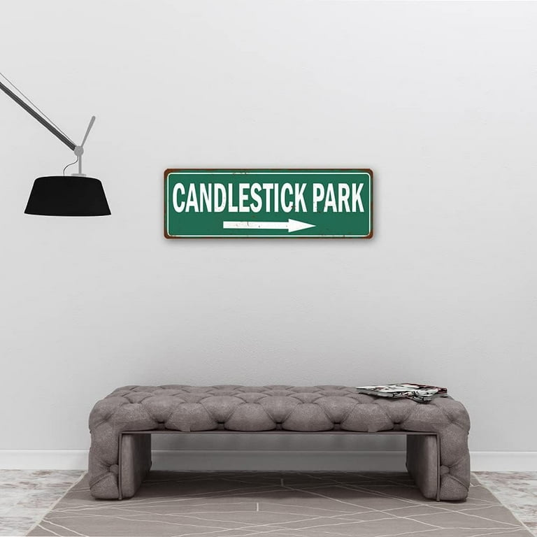 Candlestick Park Vintage Look Ballpark Baseball Metal Sign 6x18