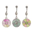 thumbnail image 1 of Pastel Flower Dangling Belly Button Ring, 1 of 3