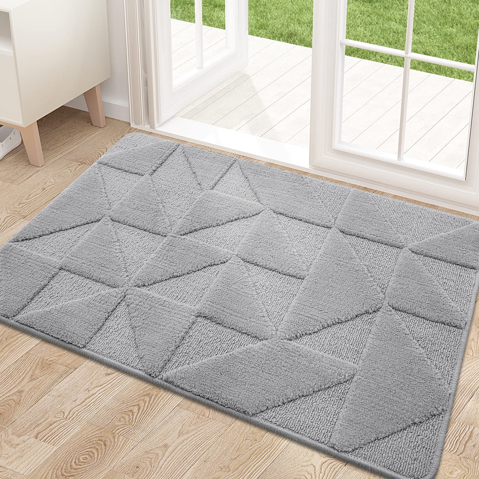 Buganda Indoor Doormats, Absorbent Trapper Dirt Door Mats, Non Slip Low