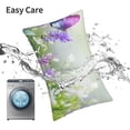 thumbnail image 6 of Honeii Purple Butterfly On Wild Print Pillow Cases,Plush Throw Pillow Covers,Decorative Pillowcase for Sofa, Couch, Living Room-14"x20", 6 of 6