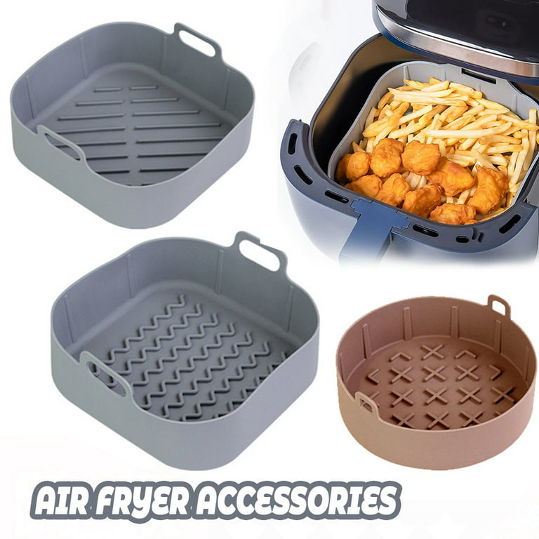 Air Fryer Silicone Pot Food Safe Reusable Heat Resistant Oven