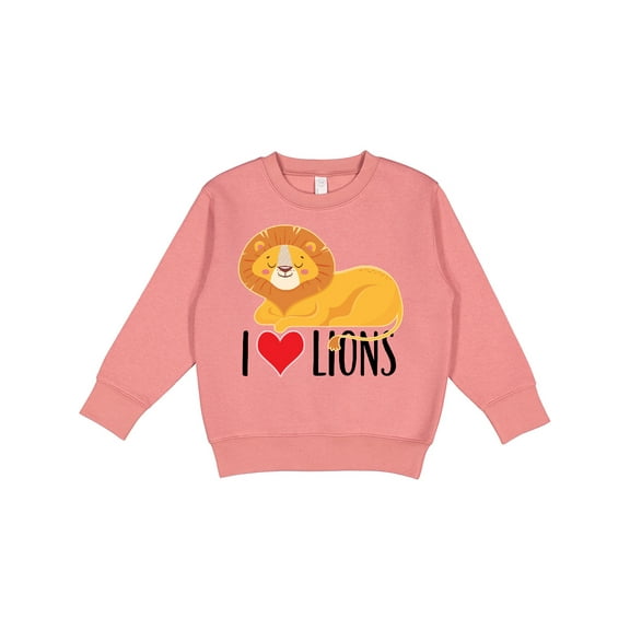 Inktastic I Love Lions Toddler Sweatshirt