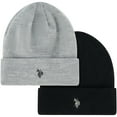 thumbnail image 2 of U.S. Polo Assn. Men's 2-Pack Fleece Lined Logo Beanies, 2 of 7