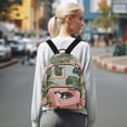 thumbnail image 7 of FORMRS Mini Backpack Purse for Women Travel Daypack Casual Shoulder Bag, Pink Sleeping Cat, 7 of 7
