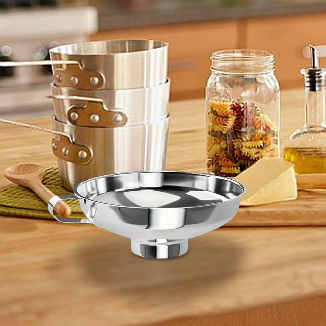 Stainless Steel Funnel under $5! CQCYD Stainless Steel Kitchen Funnel, Wide Mouth Funnel for Salad Dressing and Sauce, Food Grade Funnel for Cooking and Baking