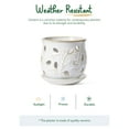 thumbnail image 7 of LE TAUCI Ceramic Orchid Pot,6.5" Ceramic Plant Pot with Holes and Saucer,Indoor Flower Pot for Orchid Repotting & Growing,Arctic White (Plant not included), 7 of 7