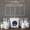 thumbnail image 3 of Candle Foton Pearl, 4,08 kg, a granel, sin perfume, no tóxica, con 100 mechas, 3 of 9