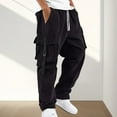 thumbnail image 2 of Pantalones cargo streetwear para hombre - Pantalones utilitarios de pana - Poliéster, múltiples bolsillos, tallas S-XXL, 2 of 6