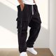 thumbnail image 2 of Pantalones cargo streetwear para hombre - Pantalones utilitarios de pana - Poliéster, múltiples bolsillos, tallas S-XXL, 2 of 6