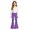 2-Purple, variant on LRen Girls Bell Bottom Pants Straight Leg High Waisted Bootcut Bell Bottoms with Pockets Crisscross Lace Up Flare Leg School Uniform Clothes for Tween Teen Girls Age 9-10 Years