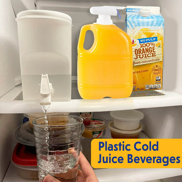 Beverage Dispenser for Fridge Juice Jug for Refrigerator Plastic Hands-Free  Beverage Dispensers Juice Dispenser for fridge Lemonade Container