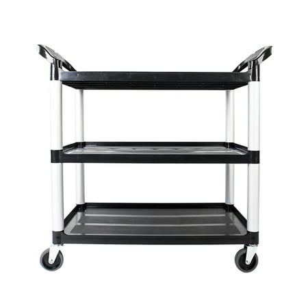Ubesgoo 3 Tier Shelf Utility Cart Service Tub Carts Deep Ubesgoo 3 Tier Shelf Utility Cart Service Tub Carts Deep Shelves Three Black Com