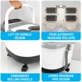 thumbnail image 4 of SereneLife Hydro Therapy Foot Bath Massager, Foot Spa W/ Deep Kneading Rolling Shiatsu Massage Ball, Gray, 4 of 7