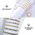 thumbnail image 4 of MasteelfCA 1300 Pcs Perles Décoratives Intercalaires Accessoires de Bracelet de Bijoux DIY (Doré), 4 of 8