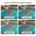 thumbnail image 7 of ODIKA 8'x10' Ultra-Soft Area Rug, Sea Turtle Ocean Animal Design With Coral Reef And Marine Life Border None Washable, Bare feet friendly, Silk-Touch for Bedroom, Under Sectional, 7 of 7