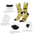 thumbnail image 4 of Lukts Horsemen In Horseraces Pattern Womens Crew Soft Moisture-wicking Socks,Moisture Control Crew Socks,Mid Calf Socks, 4 of 6