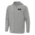 thumbnail image 2 of Men's Antigua Heather Gray NASCAR Mexico Series Race Effortless Full-Zip Hoodie, 2 of 3