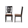 thumbnail image 3 of Baxton Studio Gervais Wood Dining Chair in Two-Tone Dark Brown/Walnut (Set of 2), 3 of 6