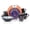 Mix Grey, Orange, Purple, Turquoise, variant on Stoneware Sonoma 16pc Dinnerware Set, Black + Speckled Spin Wash Orange