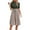 Green, variant on Women's Summer Dresses 2026 Solid Color Round Neck Sleeveless Slim With Drawstring Dress