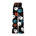 thumbnail image 5 of Halloween Pajama Pants for Women Spooky Pumpkin Ghost Lounge Bottoms Pjs Fall Halloween Jammies (Z004#-Blue L), 5 of 5