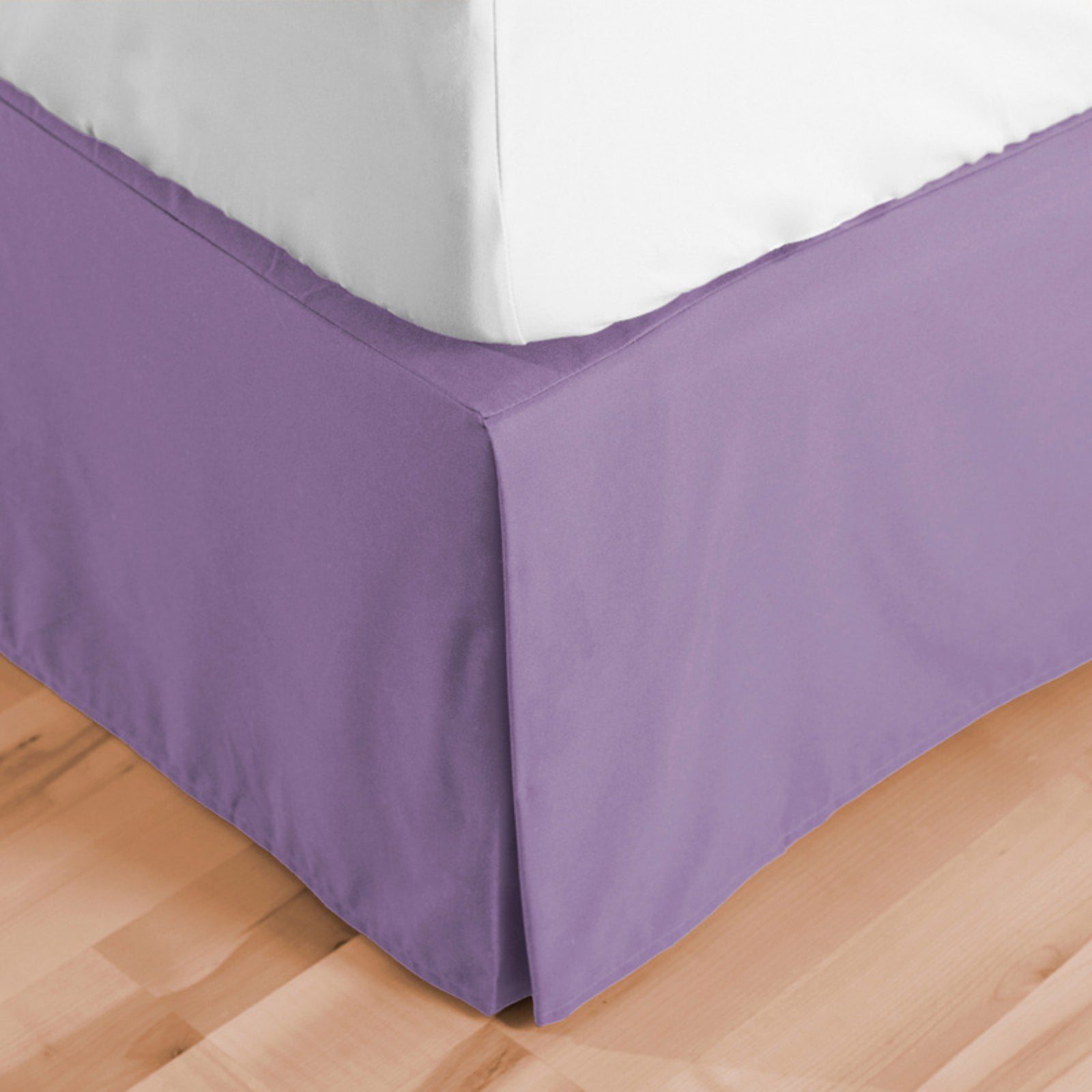 Bare Home Bed Skirt Double Brushed Premium Microfiber, 15Inch Tailored
