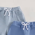 thumbnail image 5 of NOLDARES Baby Boys blend Cotton Linen Blend Cute print Shorts Loose Shorts for Summer Vacation(Blue,0-6 Months), 5 of 7